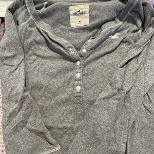 Hollister Grey Henley